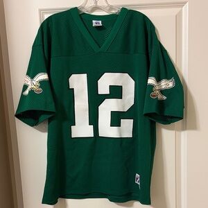 Philadelphia Eagle LOGO 7 Green retro Football Jersey size large